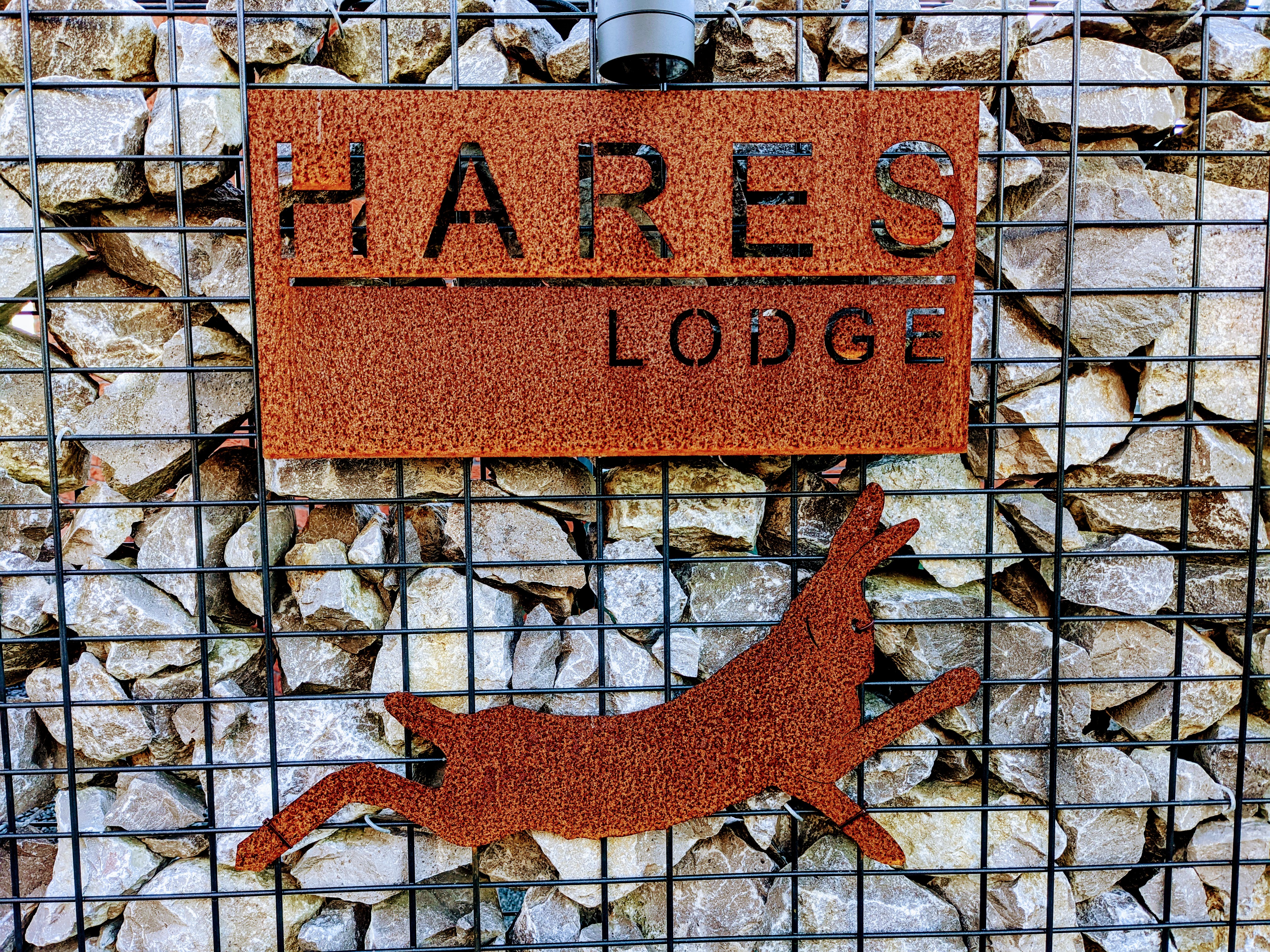 Corten Steel House Sign